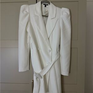 Elegant White Women's Coat